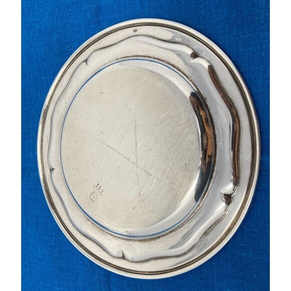 Meriden Brittania Co. Sterling Silver Wine Bottle Coaster  6-" Diam. 107.7 Gram - Picture 11 of 16